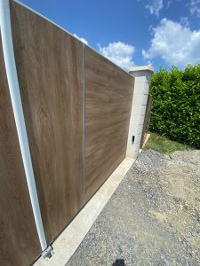 Zoom décor bois aluminium